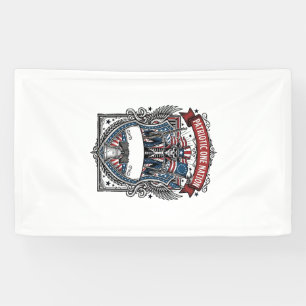 Patriotic Uncle Sam Skeleton Dark Patriot Skeleton Banner