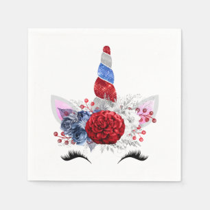 Patriotic Unicorn Napkins