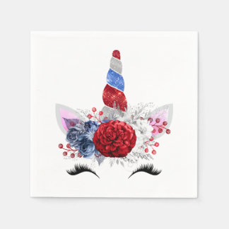 Patriotic Unicorn Napkins