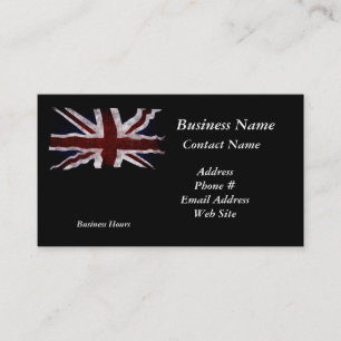 Patriotic Union Jack UK Union Flag Business Cards