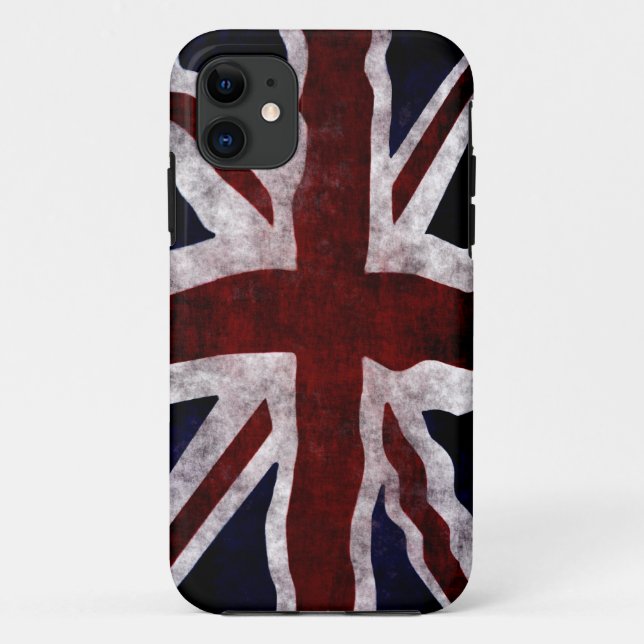 Patriotic Union Jack UK Union Flag Case-Mate iPhone Case (Back)