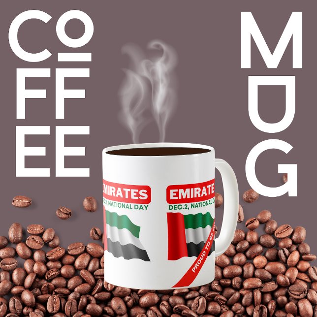 Patriotic United Arab Emirates Flag Coffee Mug (Creator Uploaded)