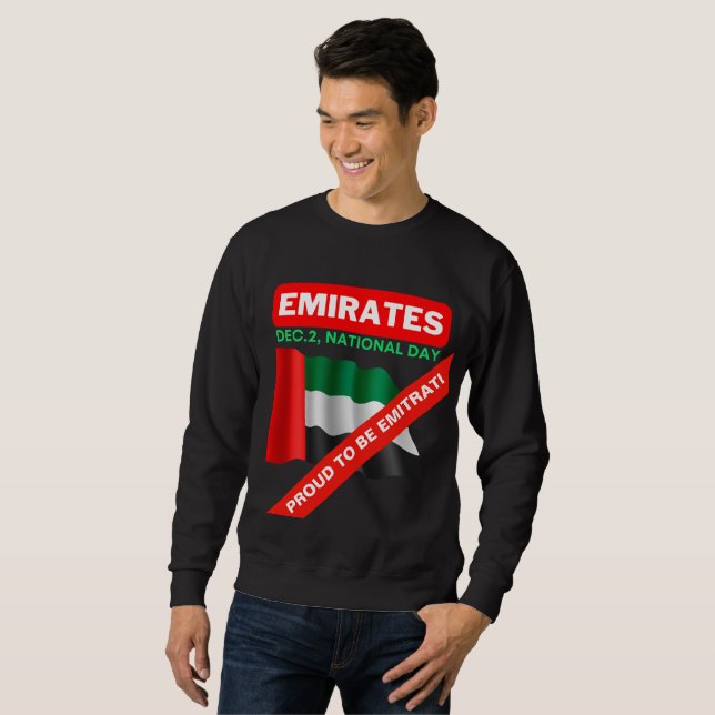 Patriotic United Arab Emirates Flag Sweatshirt (Front Full)