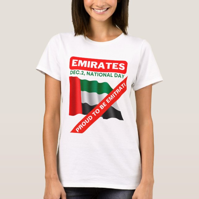 Patriotic United Arab Emirates Flag T-Shirt (Front)
