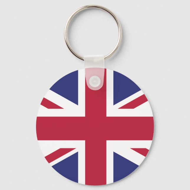 Patriotic United Kingdom Flag Key Ring (Front)