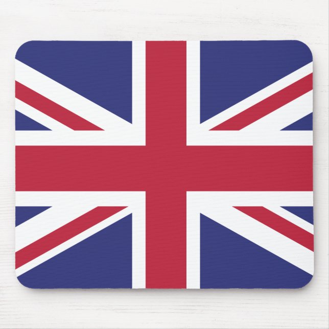 Patriotic United Kingdom Flag Mouse Pad (Front)