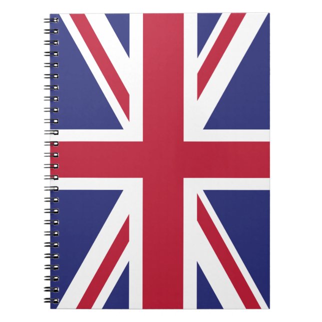 Patriotic United Kingdom Flag Notebook (Front)