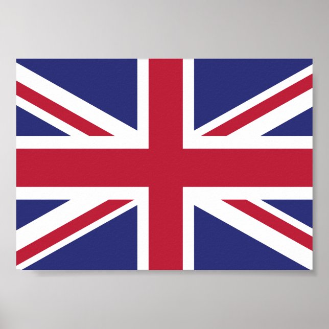 Patriotic United Kingdom Flag Poster (Front)