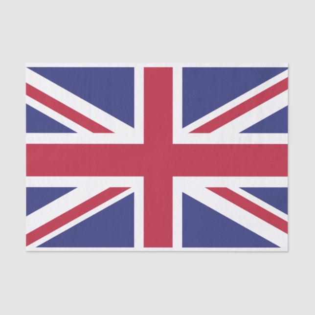 Patriotic United Kingdom Flag Tissue Paper (Front)