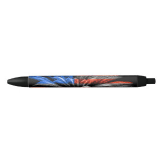 Patriotic United States Flag Fireworks Black Ink Pen