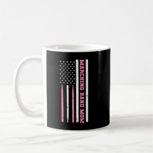 Patriotic US American Flag Design Drumline Mom1 Coffee Mug