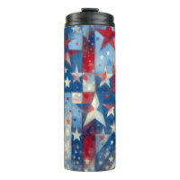Patriotic US Flag Abstract Art