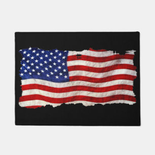 Patriotic US Flag Doormat