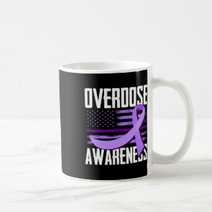 Patriotic Us Flag Drug Overdose Opioid Overdose Aw Coffee Mug