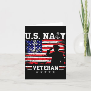 Patriotic us naval veteran flag usa sailor aircraf card