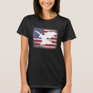 Patriotic Us Usa American Flag Eagle 4th Of July T-Shirt