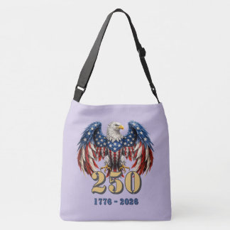 Patriotic USA 250 Yrs Freedom Eagle Crossbody Bag
