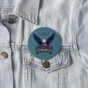 Patriotic USA 250th Anniversary – Eagle Button