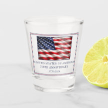 Patriotic USA 250th Anniversary Toast
