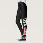 Patriotic USA American flag custom colour leggings
