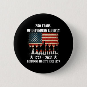Patriotic Usa Army Us Military Parade 250th Annive 6 Cm Round Badge