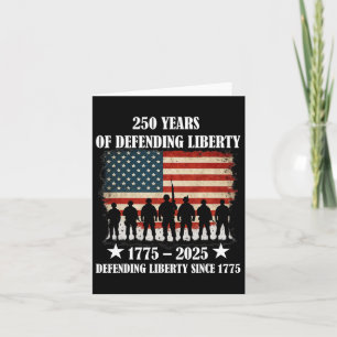 Patriotic Usa Army Us Military Parade 250th Annive Card