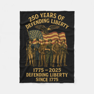 Patriotic Usa Army Us Military Parade 250th Annive Fleece Blanket