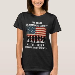 Patriotic Usa Army Us Military Parade 250th Annive T-Shirt
