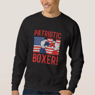 Patriotic Usa Boxer Boxing Sweatshirt