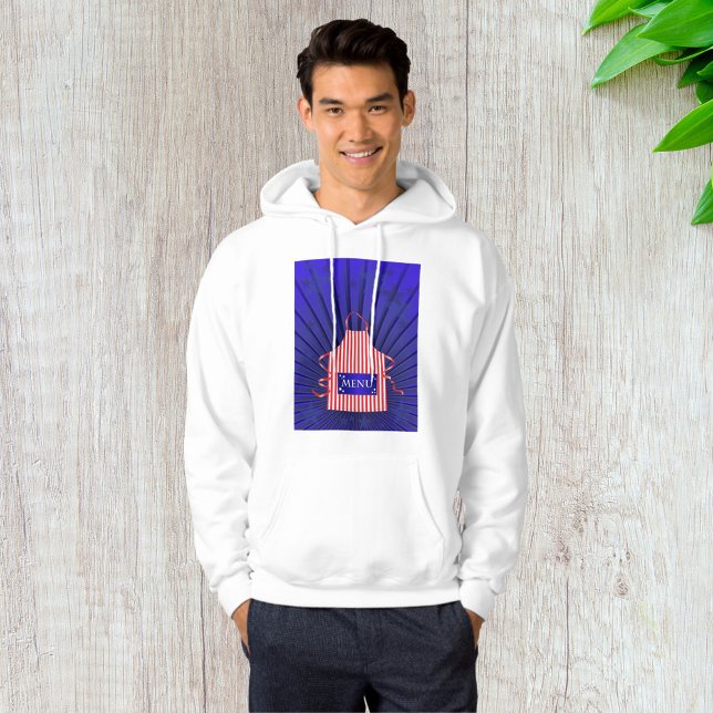 Patriotic USA Chef Red White Blue BBQ Cooking  Hoodie (Creator Uploaded)