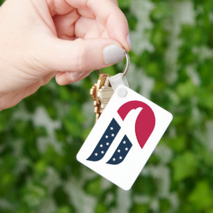 Patriotic USA Eagle Wing Key Ring