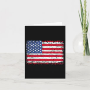 Patriotic Usa Flag 4th Of July For Men Women Kids Card