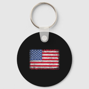 Patriotic Usa Flag 4th Of July For Men Women Kids Key Ring