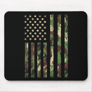 Patriotic Usa Flag 4th Of July Men Women Boy Girl Mouse Pad