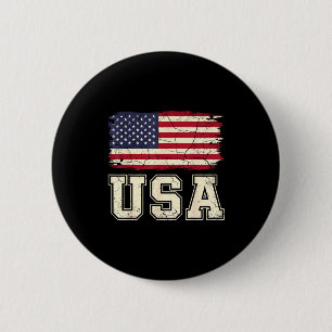 Patriotic usa flag american flag usa 4th of july P 6 Cm Round Badge