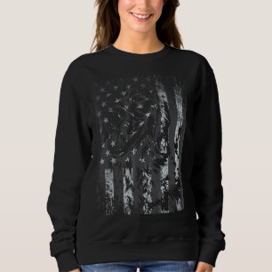 Patriotic Usa Flag Black Labrador Cool For Lab Ow Sweatshirt