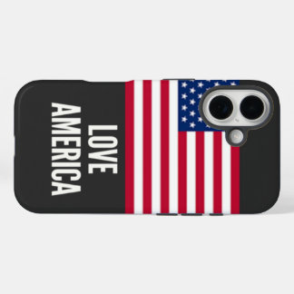 Patriotic USA Flag Design for Freedom Lovers iPhone 16 Case