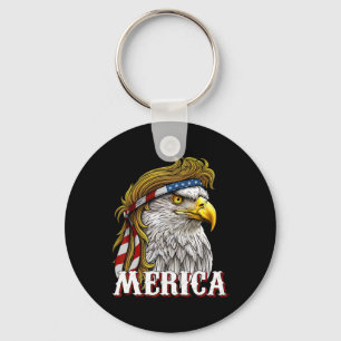- Patriotic Usa Flag Eagle Of Freedom - 4th Of Jul Key Ring
