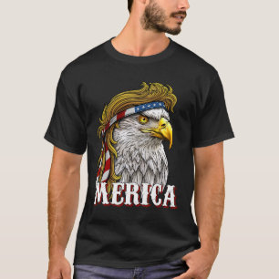 - Patriotic Usa Flag Eagle Of Freedom - 4th Of Jul T-Shirt