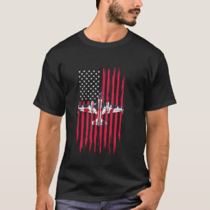 Patriotic USA Flag Fighter Jets Boys Mens T-Shirt