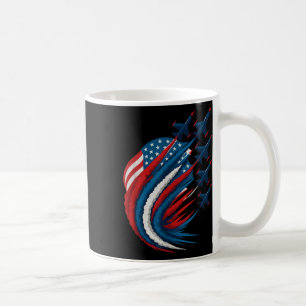 Patriotic Usa Flag Fighter Jets Kids Girls Boys 4t Coffee Mug