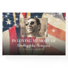 Patriotic USA Flag Funeral Memorial