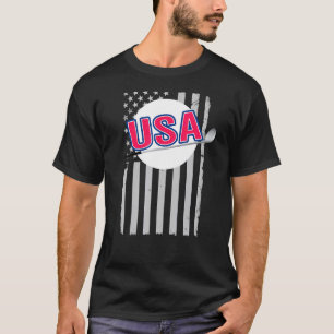 Patriotic Usa Flag Golfing American Golf Summer Ga T-Shirt