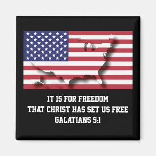 Patriotic USA Flag Magnet