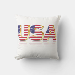 Patriotic USA Flag Pillow