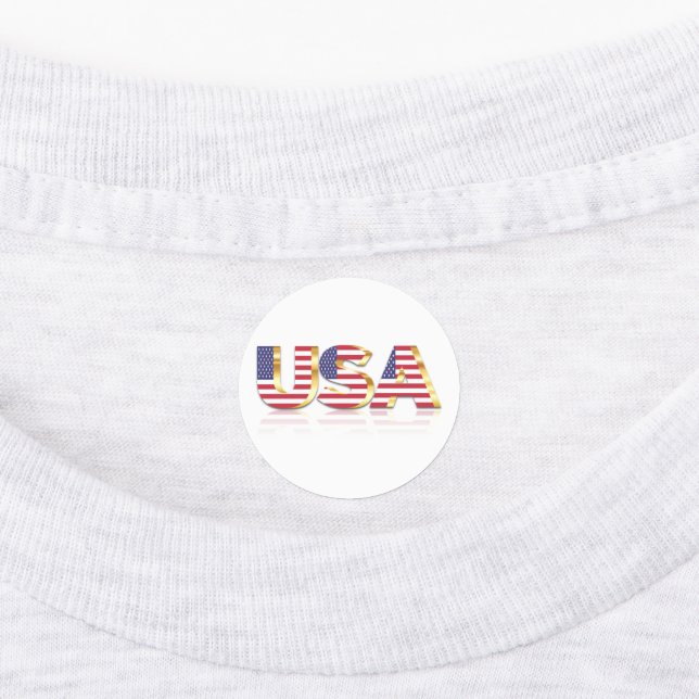 Patriotic USA Flag Stickers (Affixed)