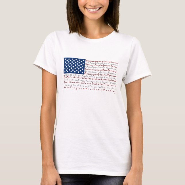 Patriotic USA Flag T-Shirt (Front)