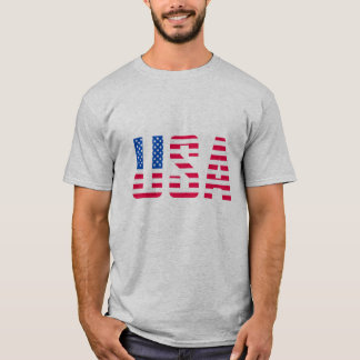 "Patriotic USA Flag T-Shirt Design".
