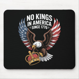 Patriotic USA Freedom Bald Eagle 4th of july Kings Mouse Pad