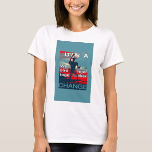 Patriotic USA Hope Graphic Art Print Design T-Shirt